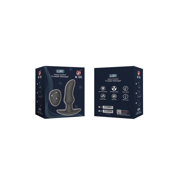 Stimulateur de prostate télécommandé USB avec option commande vocale LOKI 